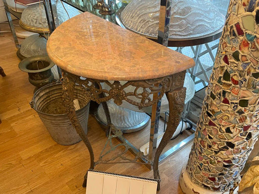 マーブルトップコンソールテーブル