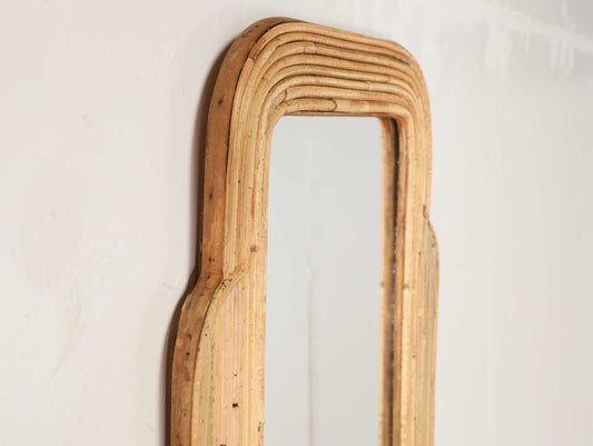 ラタンウォールミラー