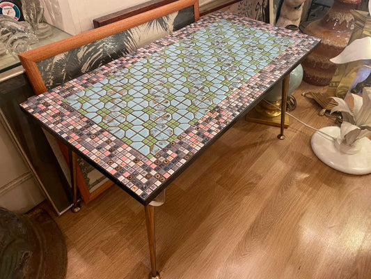 モザイクトップコーヒーテーブル