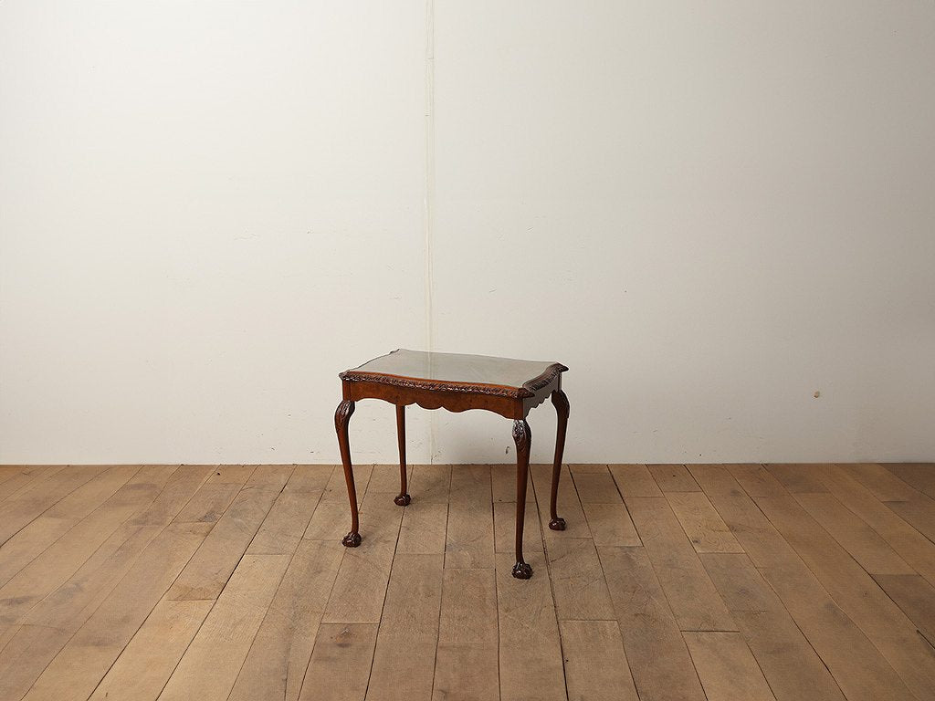 洗練された曲線美 ウォルナット木目サイドテーブル - www.luisjurado