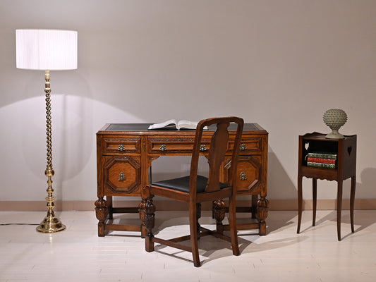 レザートップデスク