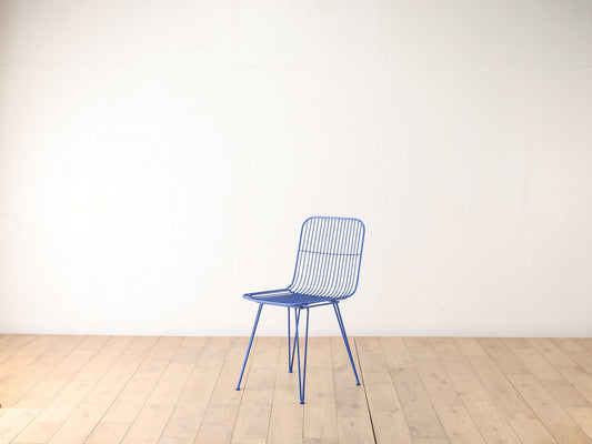 メタルチェア ブルー