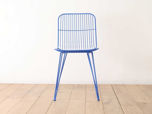 メタルチェア ブルー
