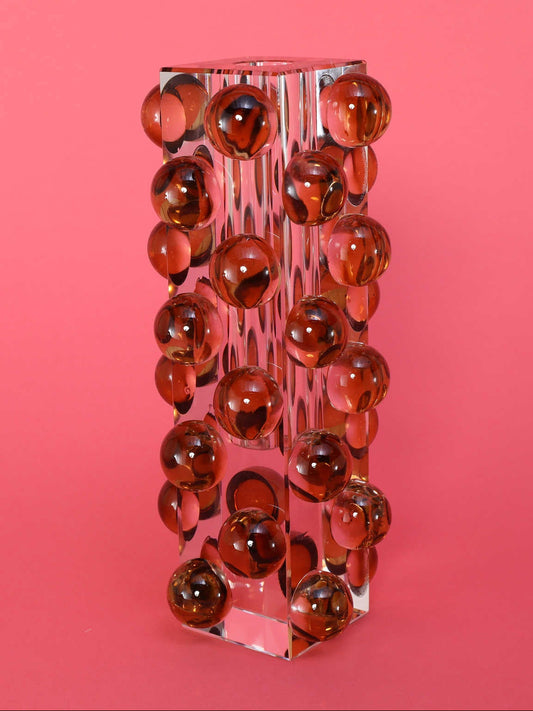 クリスタルグラスバーズ ブラウン