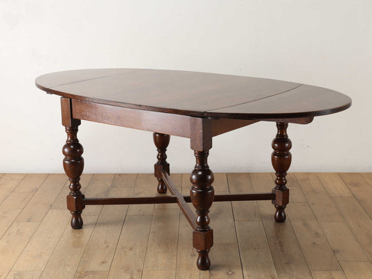 オーバルドローリーフテーブル