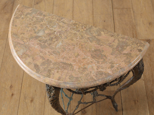 マーブルトップコンソールテーブル