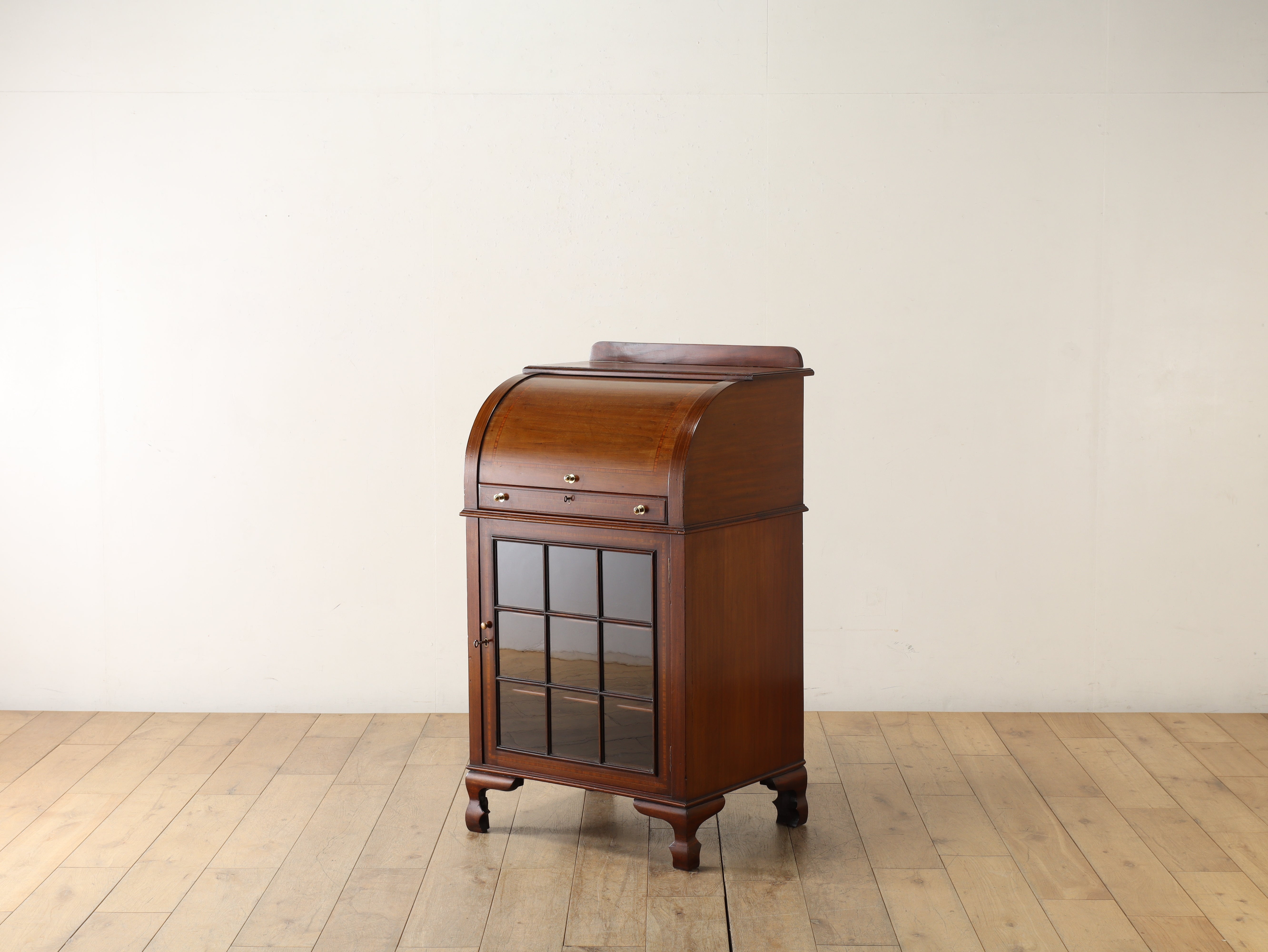 イギリス　猫脚 ロールトップ式　アンティーク　ライティングビューロ antique & Vintage furniture at's(アッツ)□ / イギリス