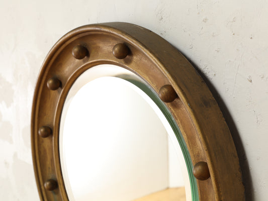 ラウンドウォールミラー