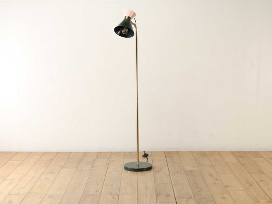 グリーンメタルフロアランプ