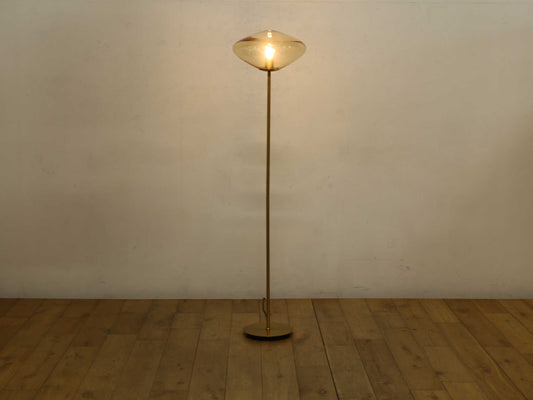 グラスフロアランプ