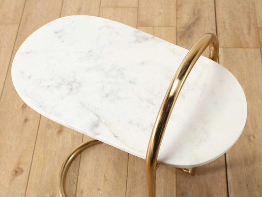 マーブルトップサイドテーブル