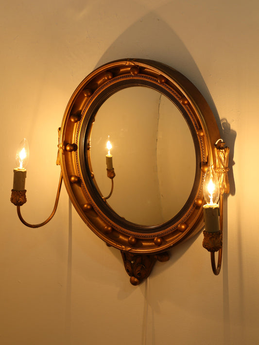 コンベックスミラーwithランプ