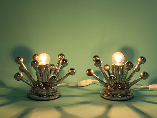 ペアスプートニクテーブルランプ