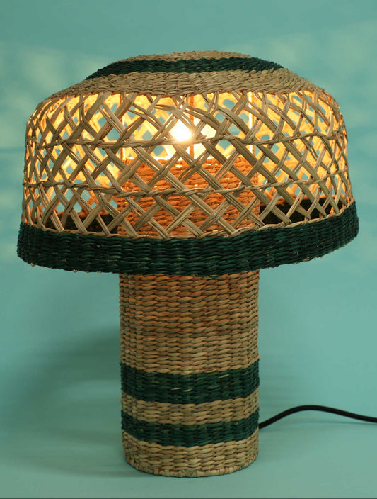 シーグラステーブルランプ グリーン