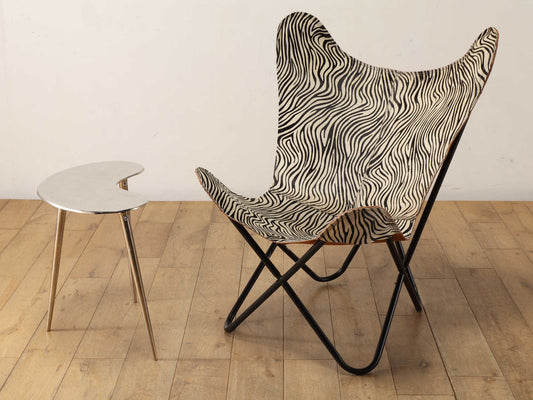 レザーフロートチェア ゼブラ