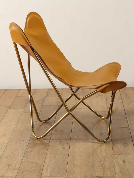 レザーフロートチェア ブラウン