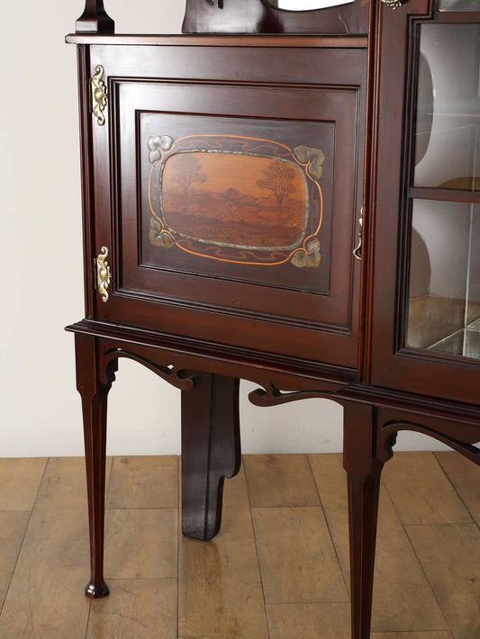 アールヌーヴォーディスプレイキャビネット