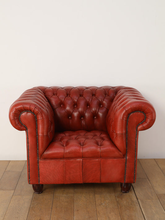 チェスターフィールドチェア レッド