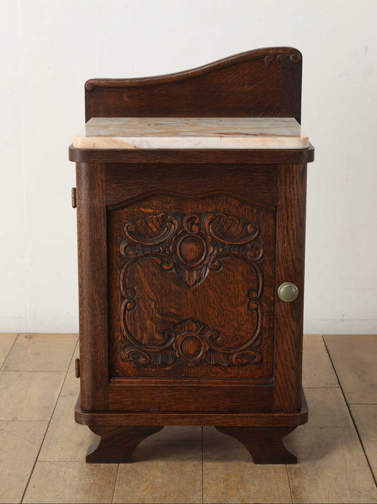 マーブルトップベッドサイドキャビネット