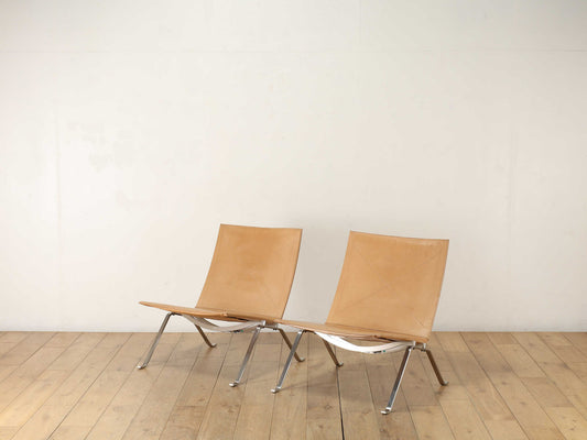 POUL KJAEHOLM レザーラウンジチェア PK22