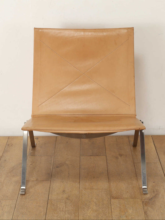 POUL KJAEHOLM レザーラウンジチェア PK22