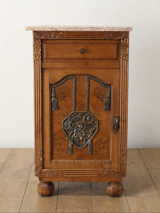 マーブルトップベッドサイドキャビネット