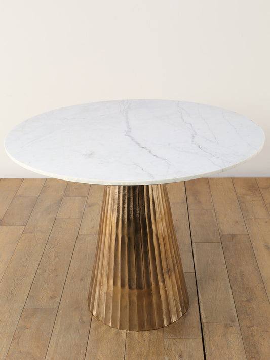 マーブルトップラウンドテーブル LEYDA