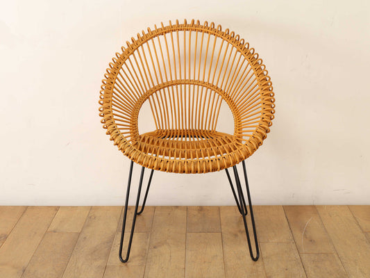 ラタンアームチェア