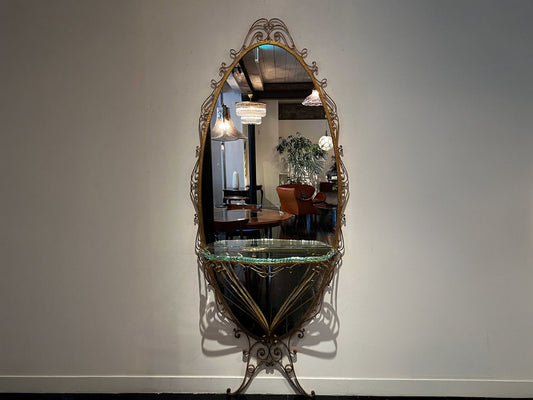 PIER LUIGI COLLI ウォールミラーwithコンソールテーブル