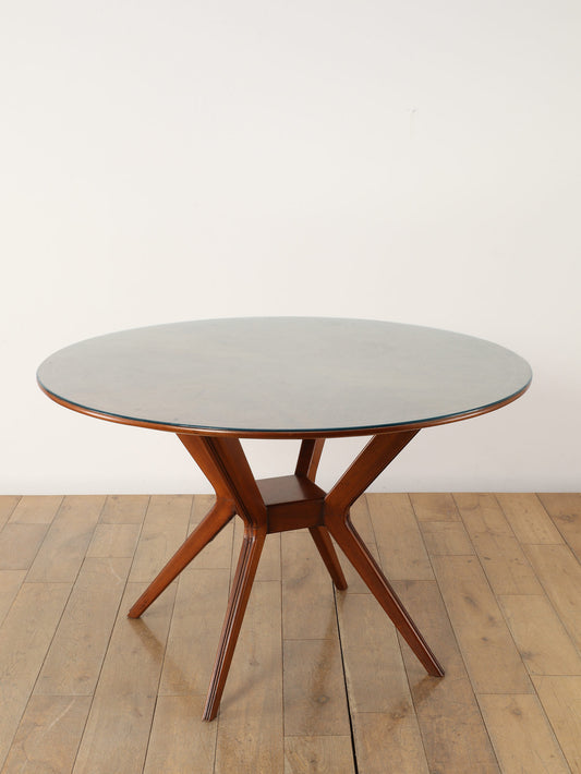 イタリアングラストップラウンドテーブル