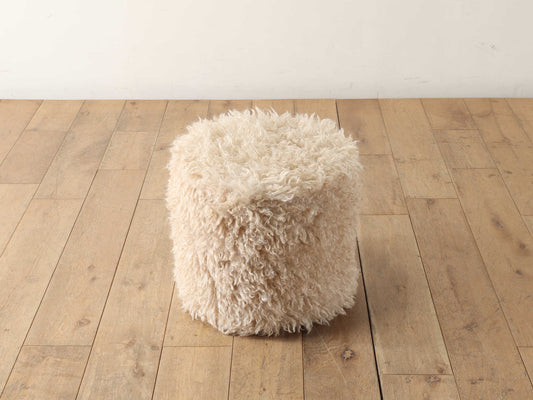 フェイクファースツール エクリュ