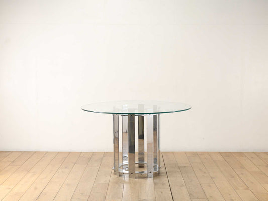 イタリアングラストップラウンドテーブル