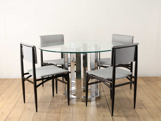 イタリアングラストップラウンドテーブル