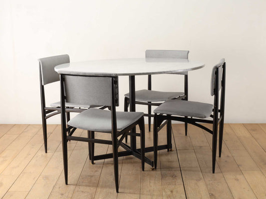 イタリアンマーブルトップラウンドテーブル