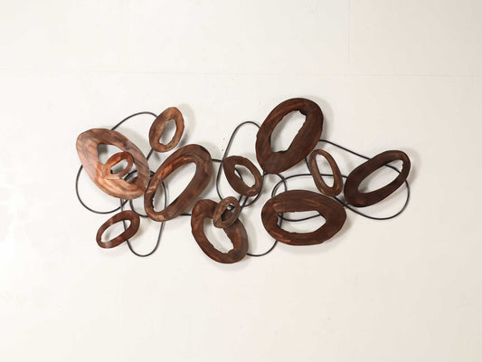 ウォールデコ オーバルストライプ