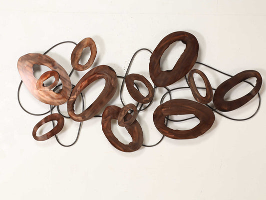 ウォールデコ オーバルストライプ