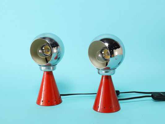 イタリアンペアアイボールテーブルランプ