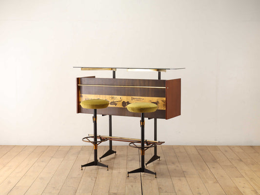 LUIGI SCREMIN for LA PERMANENTE MOBILI CANTU バーカウンターwith スツール