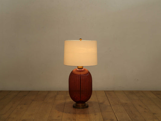 グラステーブルランプ ピンク