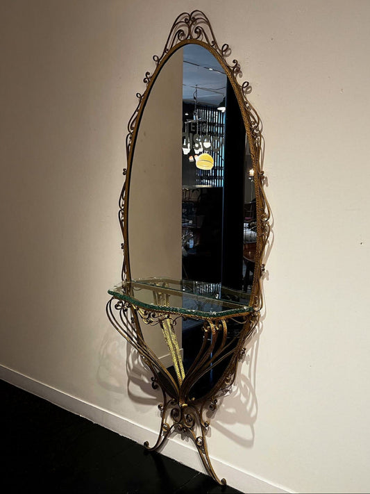 PIER LUIGI COLLI ウォールミラーwithコンソールテーブル