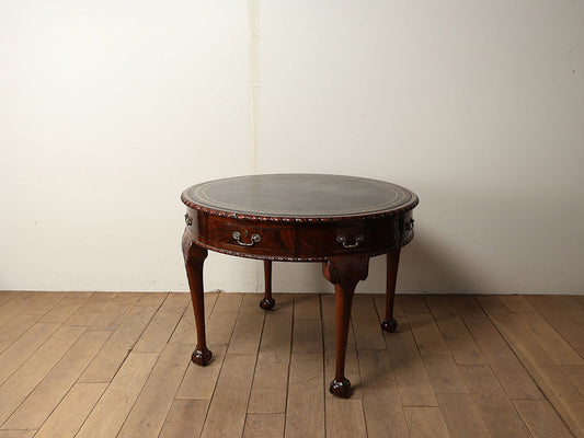 B&Cレザートップドラムテーブル