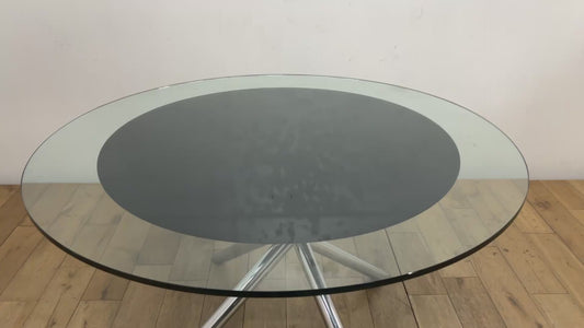 CARLO BARTOLI グラストップラウンドテーブル