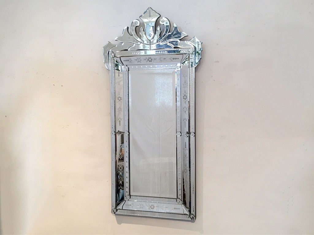 ベネチアンミラー　フランス　アンティーク　ヴィンテージミラー 鏡　ブロカント ベネチアンミラー ベネチアンミラー フランス アンティーク