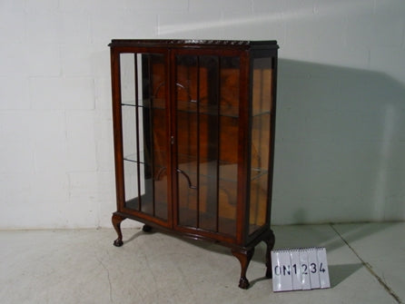 アンティーク　ロイズアンティークス購入　木製キャビネット Lloyd's Antiques Real Antique Art Deco Cabinet / ロイズ