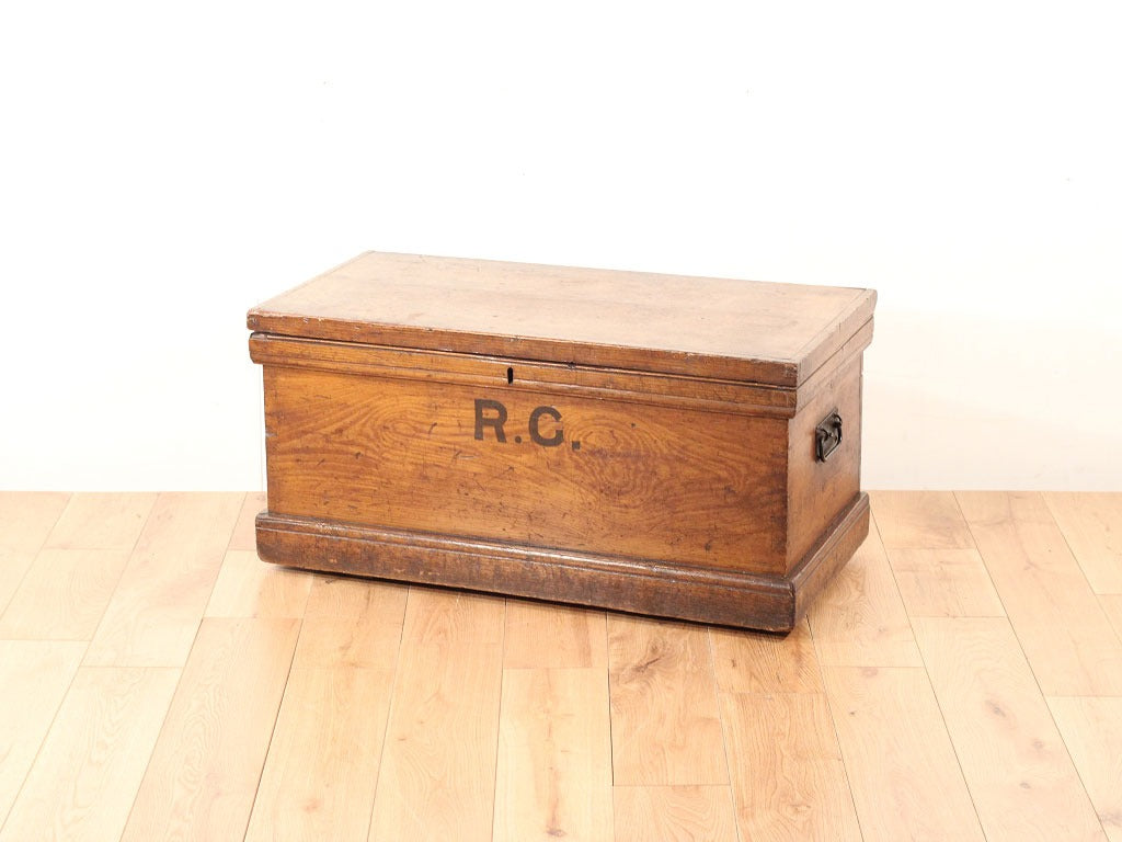 アンティーク木箱 ブランケットボックス