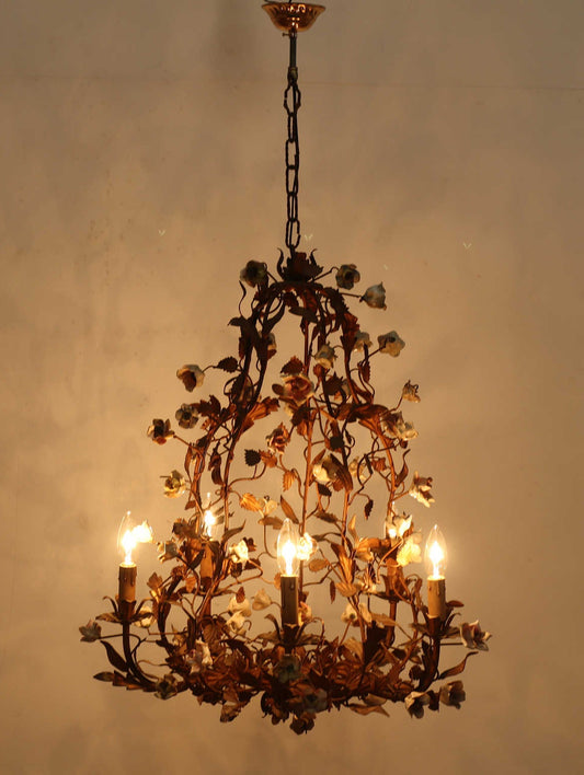イタリアンフラワーシャンデリア