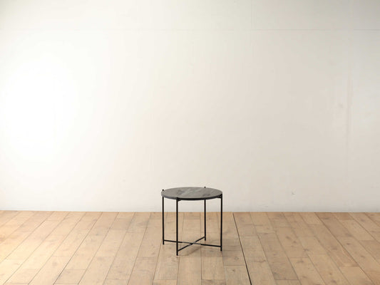 マーブルトップコーヒーテーブルブラック M