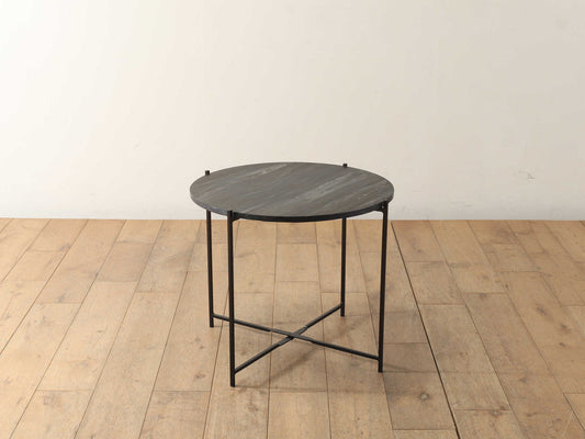 マーブルトップコーヒーテーブルブラック L