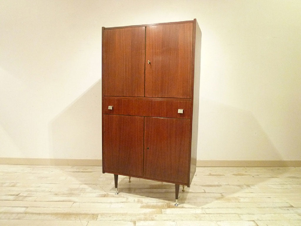 アンティーク　ロイズアンティークス購入　木製キャビネット Lloyd's Antiques Real Antique Display Cabinet / ロイズ