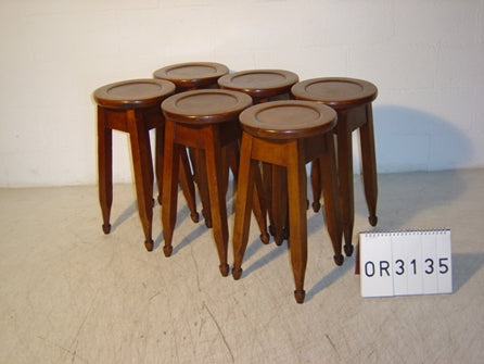 ヴィンテージ　スツール　古家具　アンティーク　レトロ アンティーク 角 スツール 椅子 植物台 無垢材 昭和レトロ z765